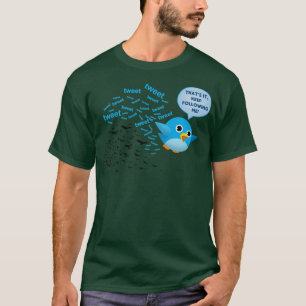 Funny Bird Social Media toon Parody T-Shirt