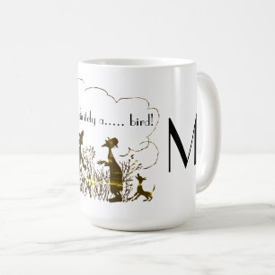 Funny Bird Watcher Print Personalized Coffee Mug