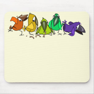 Funny Birds - Mouse Pad