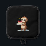 Funny Birthday Cake with Sloth Costume for Boys an Pot Holder<br><div class="desc">Funny Birthday Cake with Sloth Costume for Boys and Girls (2)</div>