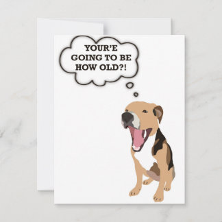 Funny birthday card