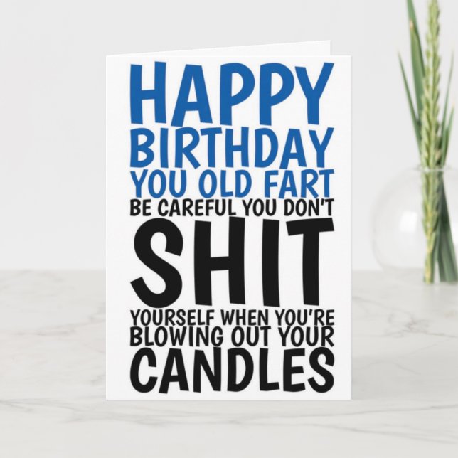 Funny Birthday Card  (Front)
