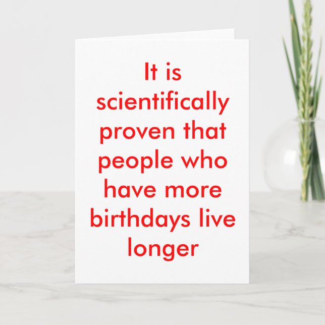 Funny Birthday Card (Front)