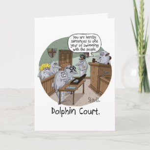 FUNNY BIRTHDAY CARD and GIFT with CUTE DOLPHINS