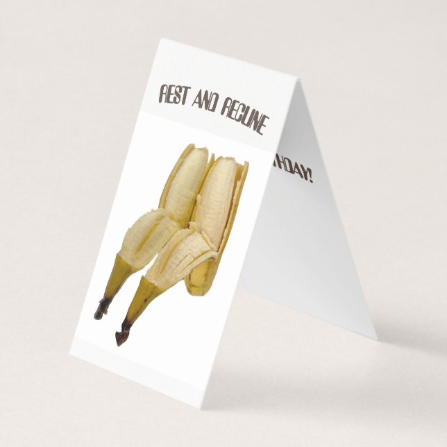 FUNNY BIRTHDAY CARD BANANA GREETING (Front)