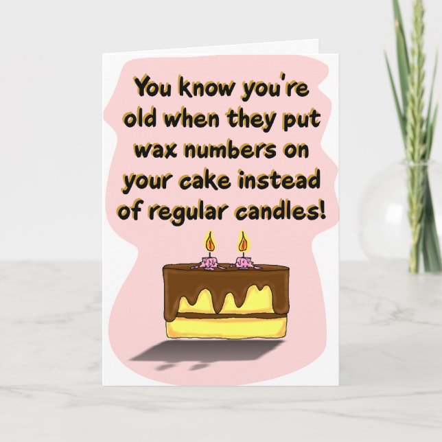 Funny Birthday Card: Birthday Candles Card (Front)