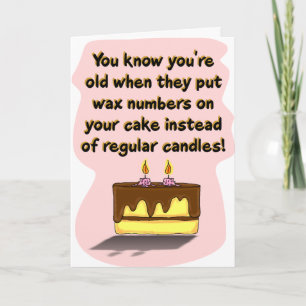 Funny Birthday Card: Birthday Candles Card