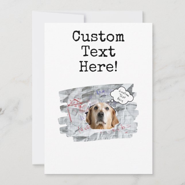 Funny Birthday Card! Customize The Photo and Text Invitation (Front)