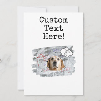 Funny Birthday Card! Customize The Photo and Text Invitation