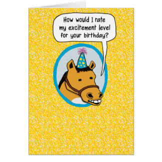 Funny Horse Birthday Cards, Photocards, Invitations & More