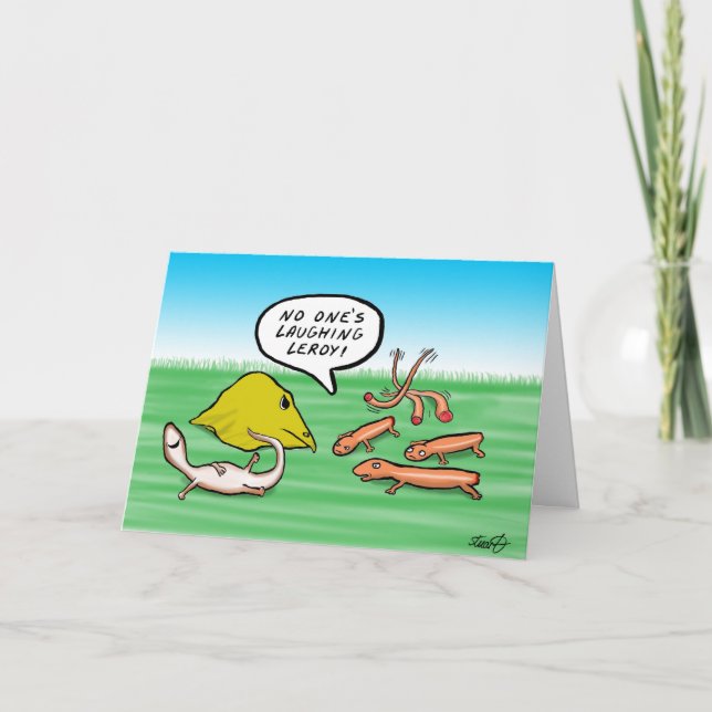 Funny Birthday Card For A lizard lover (Front)