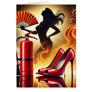 Funny birthday card for aging woman in hot flashes