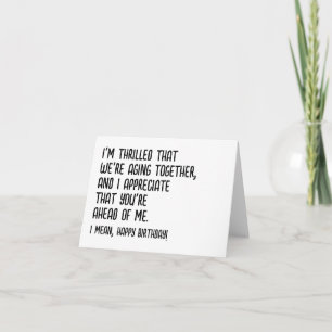 Funny Birthday Card for Husband, Boyfriend, Friend