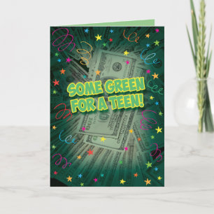 Funny Birthday Card For Money-Loving Teen