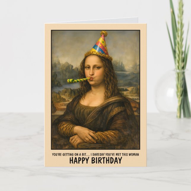 Funny Birthday Card for Older People (Front)