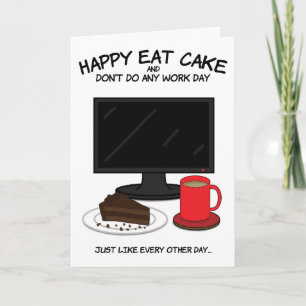 Funny Birthday Card For Work Colleague 