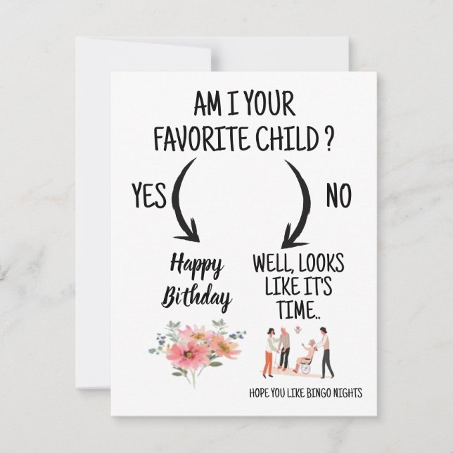 funny birthday card from mom to mom (Front)