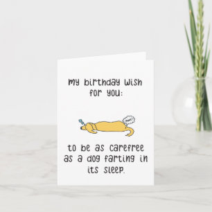 Funny Birthday Card   Funny Dog Card