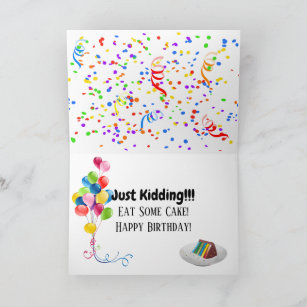 Funny Birthday Card Horse Carrot Humourous