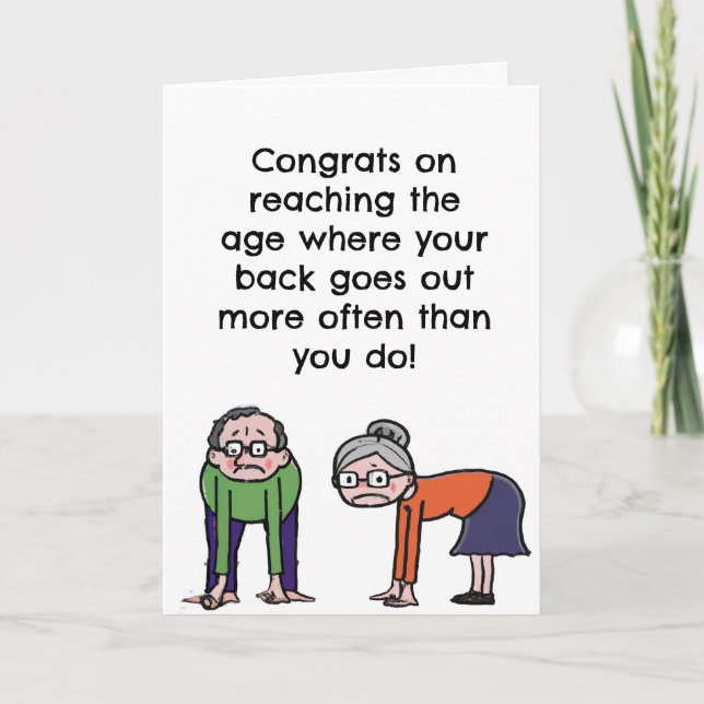 Funny Birthday Card Old Age (Front)