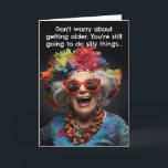 Funny Birthday Card Old Age<br><div class="desc">A funny birthday card joking about age. Sure to get them to laugh.</div>
