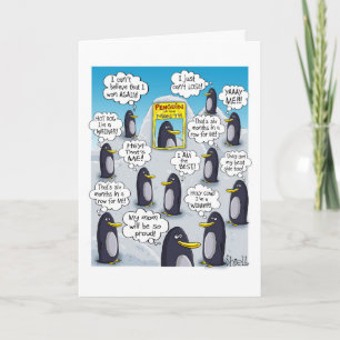 FUNNY BIRTHDAY CARD - Penguin of the Month.