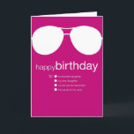 Funny Birthday Card to Daughter<br><div class="desc">This card comes with an antacid. Udecide cards let you choose your own message! Just check the box next to the sentiment you prefer. Sure to get a laugh!</div>