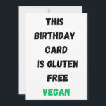 funny birthday cards boyfriend<br><div class="desc">Gluten Dairy Sugar Soy Carb Free Funny Birthday Card
This design was created though digital art. It may be personalized in the area provide or customizing by choosing the click to customize further option and changing the name, initials or words.</div>