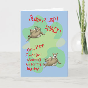 Funny Birthday Cards: Dog Smack Card