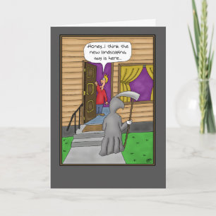 Funny Birthday Cards: New Landscaper Card