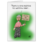 Funny Birthday Cards: One Positive to Age