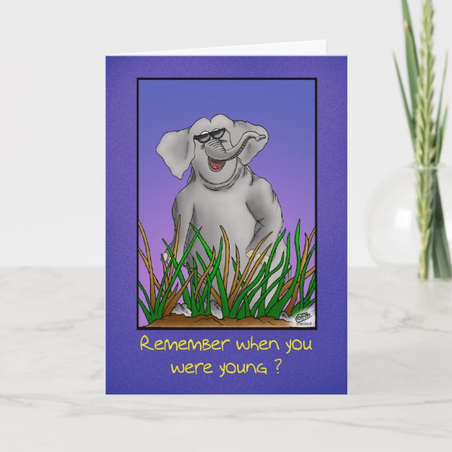 Funny Birthday Cards: Remember when? Card (Front)