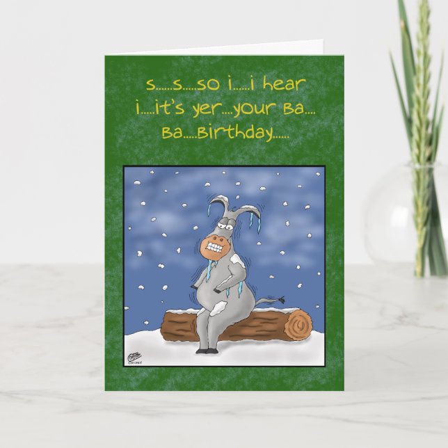 Funny Birthday Cards: So I hear it’s your Birthday Card (Front)