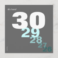 Funny Birthday Countdown Party Invitation