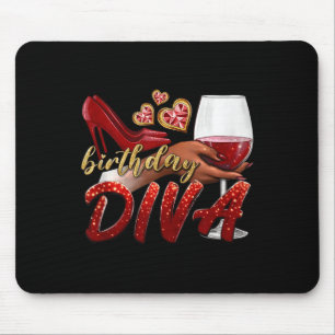 Funny Birthday Diva Happy Birthday Heels Scute Ss  Mouse Pad