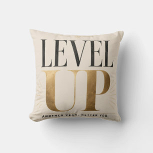 Funny birthday for friends – Age level unlocked Throw Pillow