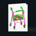 Funny birthday - get down and boogie card<br><div class="desc">"Get down and boogie." Birthday card for that discriminating older friend,  baby boomer,  or grandparent.</div>