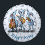 Funny Birthday Gift Dart Board Mouse Music Band<br><div class="desc">Funny Birthday Gift Dartboards with Musical Mouse Band - Cartoon Animal Drawing Mouses Love Music - or Choose / Add Your Unique Text / Colour - Make Your Cpecial Gift - Resize and move or remove and add elements / text with customization tool ! - Drawing and Design by MIGNED....</div>