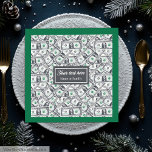 Funny birthday gift one dollar pattern humour napkin<br><div class="desc">The "Funny One Dollar Pattern Custom Name Gift Collection" offers a delightful range of personalized gifts that stand out with their unique one-dollar bill pattern design. This collection not only brings a touch of humour to gift-giving but also adds a personal touch with customizable names. Each item in this collection...</div>