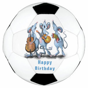 Funny Birthday Gift Soccer Ball Musical Mouse Band