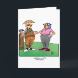 Funny Birthday Golf Humour Card For Him<br><div class="desc">Enjoy spreading the laughter with this hilarious golf humour happy birthday greeting card by cartoonist Bill Abbott; send some laughs along with your love and wishes for a happy birthday. Bill Abbott's cartoon "Spectickles" the internationally syndicated comic has also appeared in Hallmark U.K., Reader's Digest, Saturday Evening Post and other...</div>
