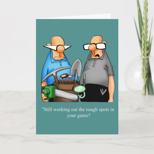 Funny Birthday Golf Humour Card For Him Zazzle Ca