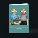 Funny Birthday Golf Humour Card For Him<br><div class="desc">Enjoy spreading the laughter with this hilarious happy birthday greeting card by cartoonist Bill Abbott; send some laughs along with your best wishes for a happy birthday. Bill Abbott's cartoon "Spectickles" the internationally syndicated comic has also appeared in Hallmark U.K., Reader's Digest, Saturday Evening Post and other fine magazines and...</div>