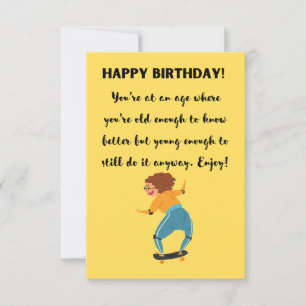 Funny Birthday Greeting Card