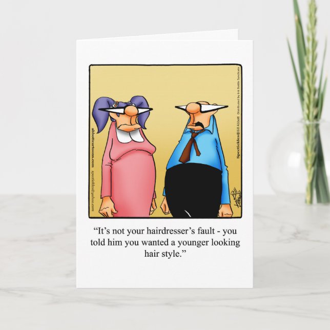 Funny Birthday Greeting Card For Her (Front)