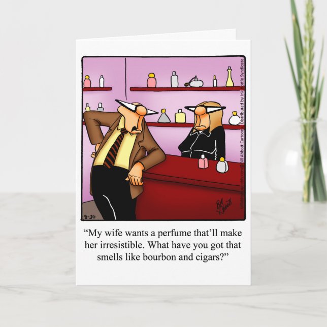 Funny Birthday Greeting Card For Wife (Front)