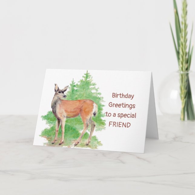 Funny Birthday Greetings,Someone Deer to my Heart Card (Front)
