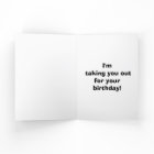 Funny Birthday Humour Carte de voeux pour elle
