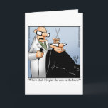 Funny Birthday Humour Greeting Card For Him<br><div class="desc">Enjoy spreading the laughter with this hilarious romantic happy birthday greeting card by cartoonist Bill Abbott; send some laughs along with your love and wishes for a happy birthday. Bill Abbott's cartoon "Spectickles" the internationally syndicated comic has also appeared in Hallmark U.K., Reader's Digest, Saturday Evening Post and other fine...</div>