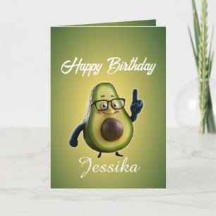 Funny Birthday Let's Get Smashed Avocado Card